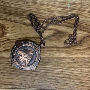 Vintage western “Thunderbird” necklace.